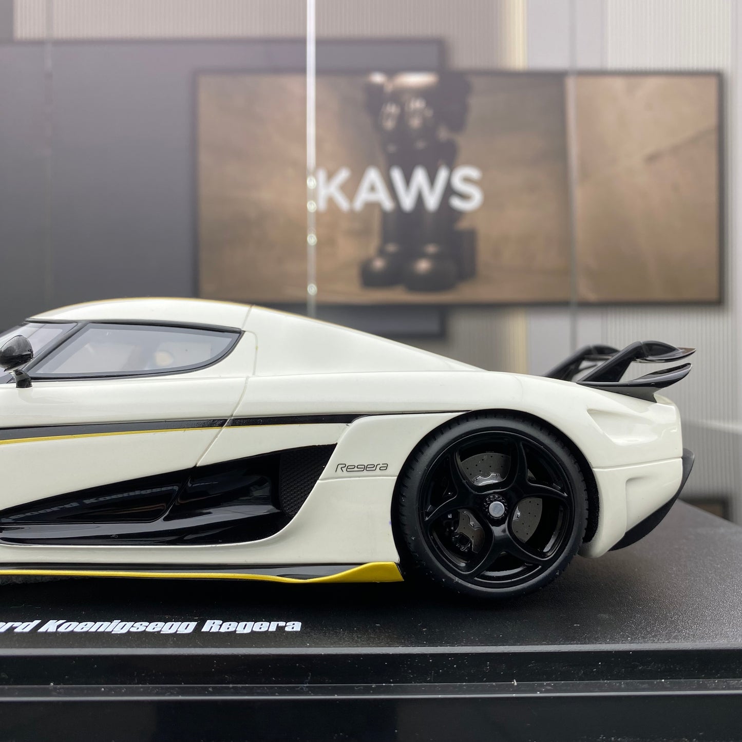 GT Spirit 1/18 Koenigsegg REGERA RECORD white resin car model ornament