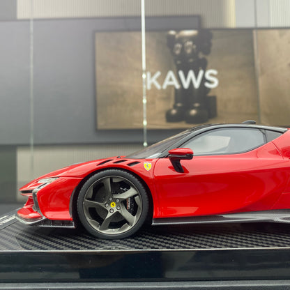 BBA MODEL 1/18 Ferrari SF90XX Standard Red Limited Edition Car Model Ornament