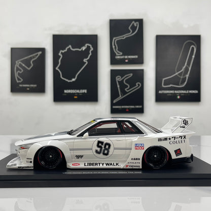 TOPSPEED 1/18 Nissan GT-R R32 Kaido Works TAS 2025 White TS0695