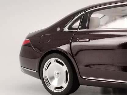 Norev 1/18 Mercedes-Benz Maybach S680C 2021 Red and Black Alloy Full Open Car Model NOR154
