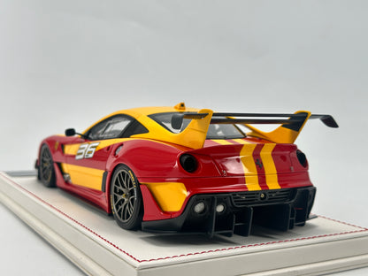 DG 1/18 Ferrari 599 XX Evo #36 Red Resin Car Model Ornaments