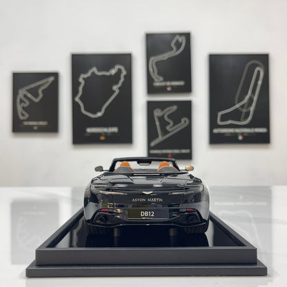 MOTORHELIX 1/18 Aston Martin DB12 Volante Convertible - Ink Black (MH398)