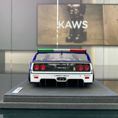 INNO 1/18 Ferrari LBWK F40 White Tokyo Auto Salon 2024 simulation car model ornaments