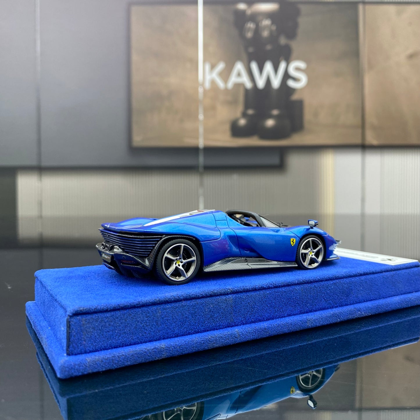 BBR 1/43 Ferrari SP3 Metallic Blue Simulation Car Model Ornament Limited Edition