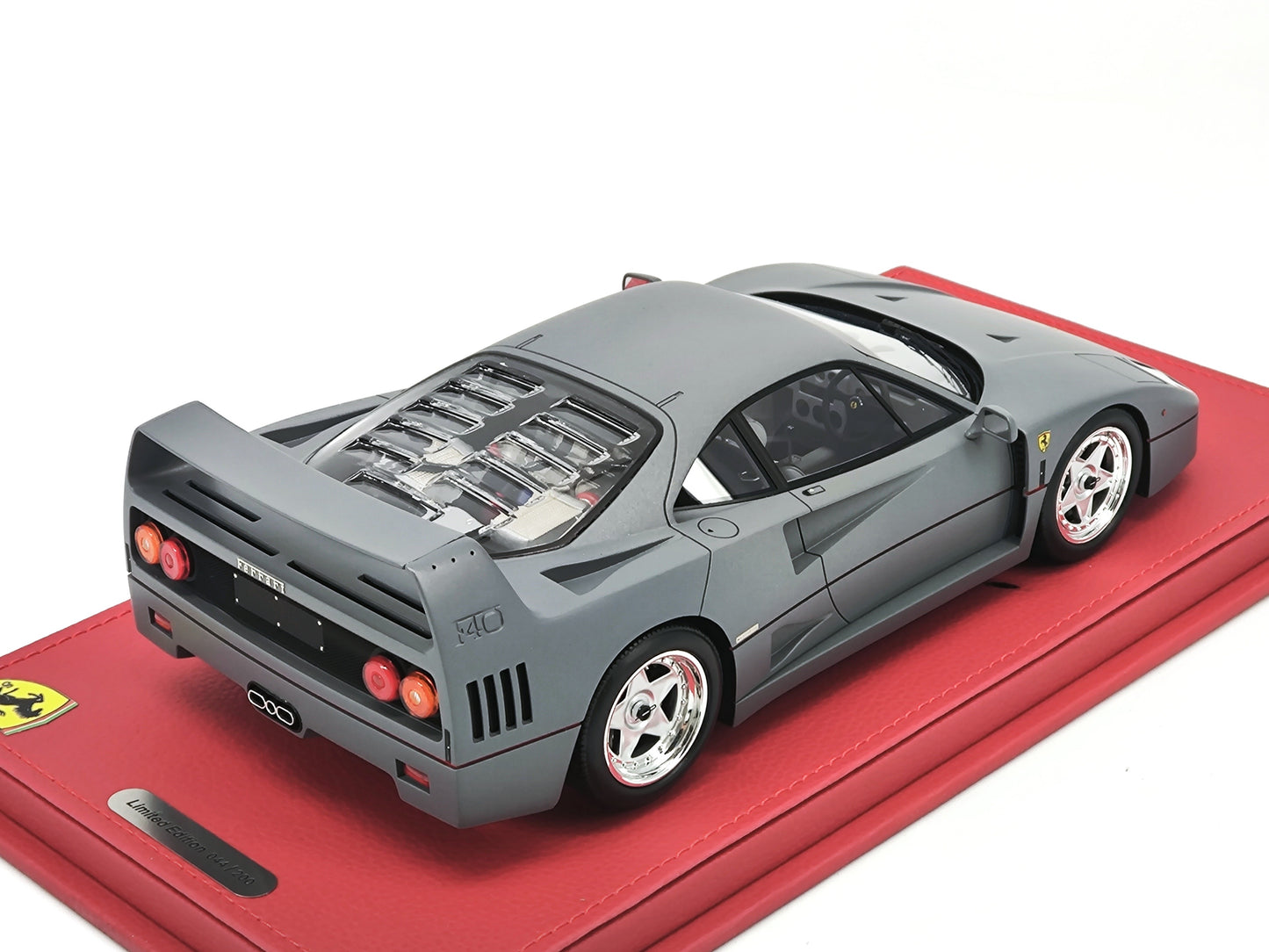 BBR 1/18 Ferrari F40 Grey Simulation Car Model