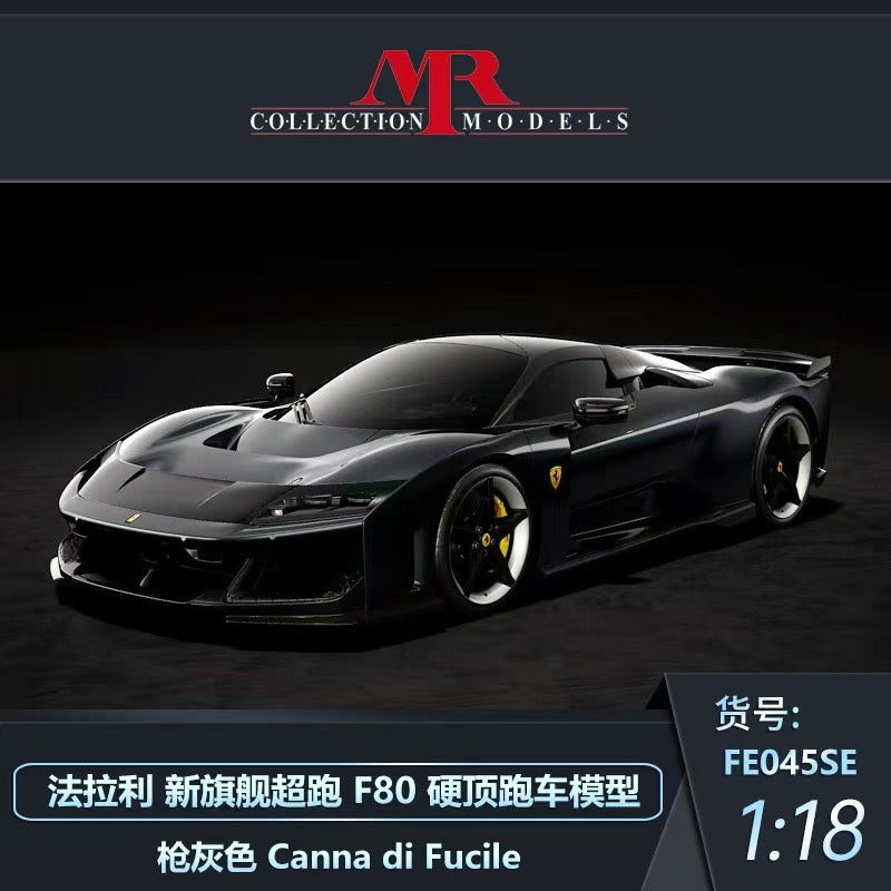 Colección de adornos de modelos de coches de simulación Ferrari F80 de edición limitada MR 1/18
