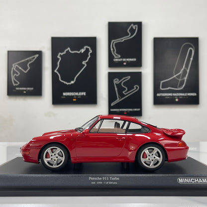 MINICHAMPS 1/18 Porsche 911 (993) Turbo (1995) Red 155061170