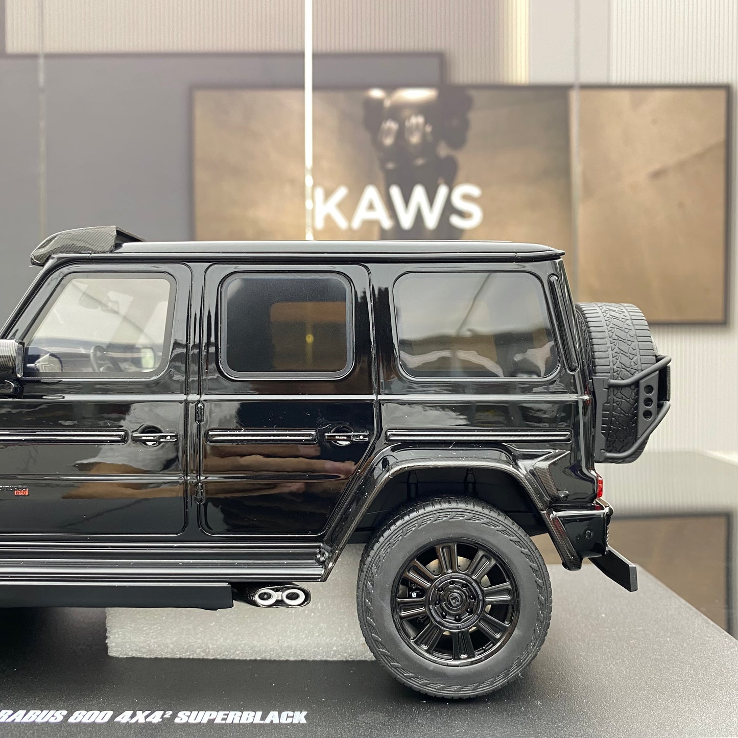 GT Spirit 1/18 Mercedes-Benz Brabus G800 4×4 Black Simulation Car Model Ornaments Gift GT500