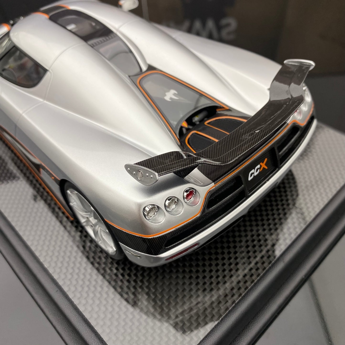 VMB 1/18 Koenigsegg CCX silver carbon fiber limited edition car model