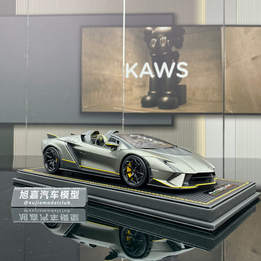 Colección de adornos de simulación de coche Lamborghini Autentica Roadster MR 1/18