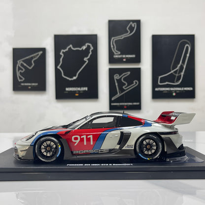 GT Spirit 1/18 Porsche 911 (992) GT3 R Rennsport White/Red Livery GT495