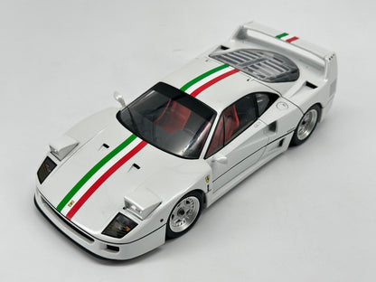 kyosho 1/18 Ferrari F40 Pearl White Alloy Full Open Car Model