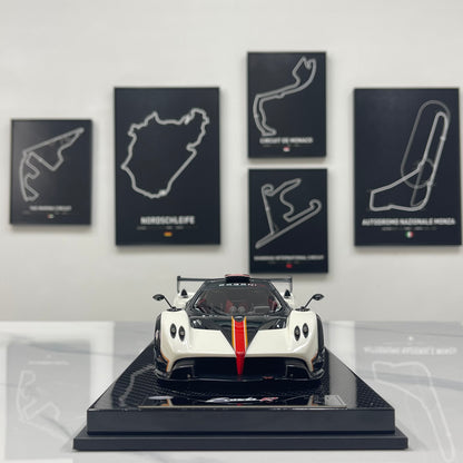 KASH MODEL 1/18 Pagani Zonda R Warm Pearl White KPZR003