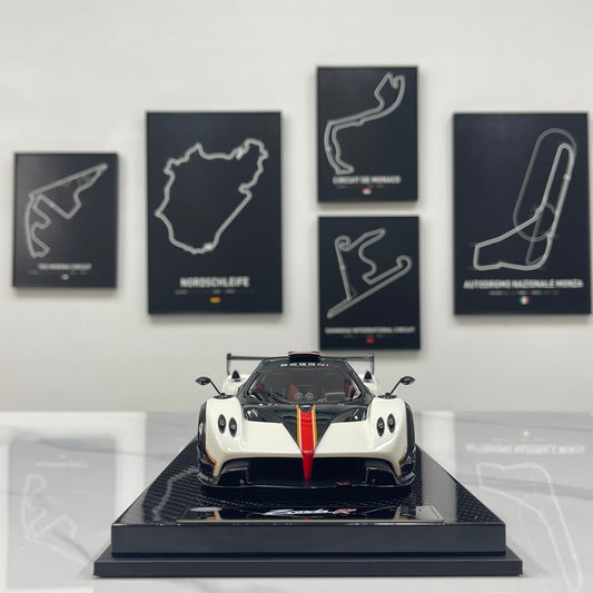 KASH MODEL 1/18 Pagani Zonda R Warm Pearl White KPZR003