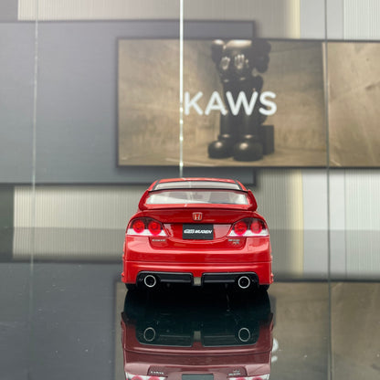 OTTO 1/18 HONDA CIVIC MUGEN RR(FD2) red simulation car model
