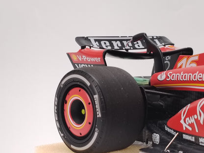 BBR 1/18 Ferrari SF-24 Charles Leclerc Australia GP 2024, Red, Simulation Car Model