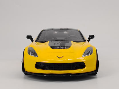 GT Spirit 1/18 Chevrolet C7 Yellow Simulation Car Model Ornaments