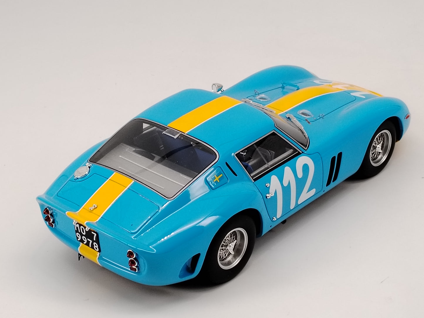 GT Spirit 1/18 Ferrari 250GTO 112 Blue Simulation Car Model Ornaments