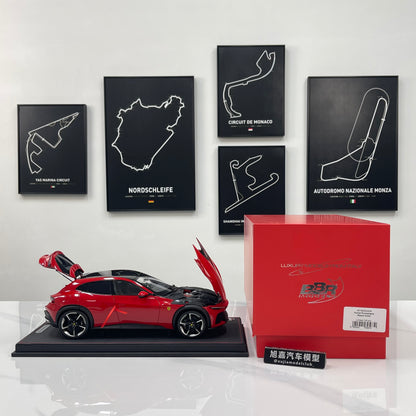 BBR 1/18 Ferrari Purosangue Leather Sole, Standard Red HE180052ADIE