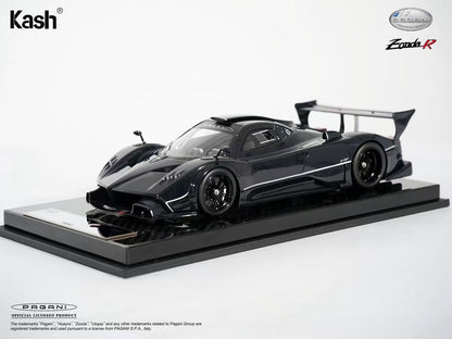 Kash Model 1/18 Pagani Zonda R Gloss Carbon Black Diecast Model