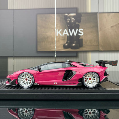 VIP 1/18 Lamborghini SVJ wide body modified car model ornament