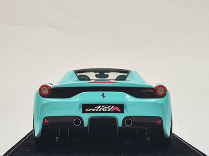 HH 1/18 Ferrari 458SP Tiffany Green Simulation Car Model