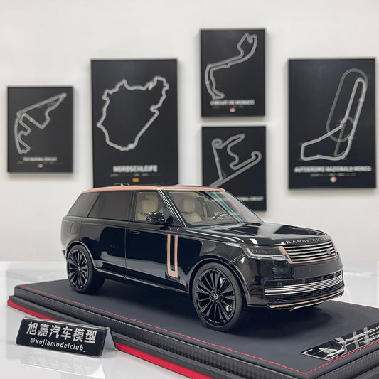 BBA MODEL 1:18 Land Rover Range Rover Autobiography — Black & Gold