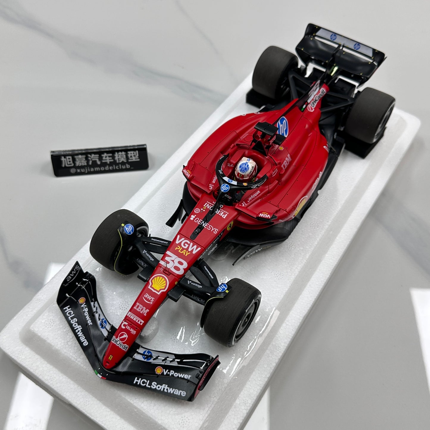 BBR 1/18 Ferrari SF-23 #38 Zhou Guanyu Red BBR2318T38
