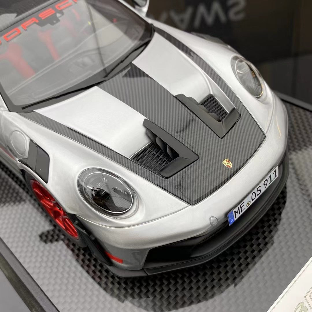 New Arrival TIMOTHY&PIERRE TP 1/18 Porsche 992 GT3RS GT Silver Price 411$