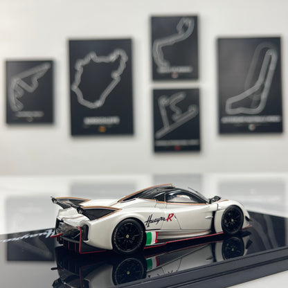 LCD 1/43 Pagani Huayra R Die-cast Model (Fully Opening Parts) – Matte White (LCD43017-PW)
