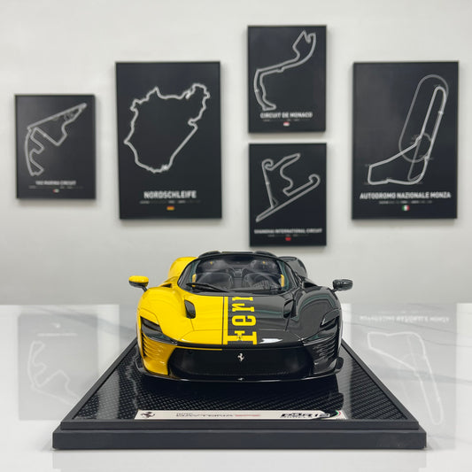 BBR 1/12 Ferrari SP3 Daytona 599+1 Spider Modena Yellow BBR1217O