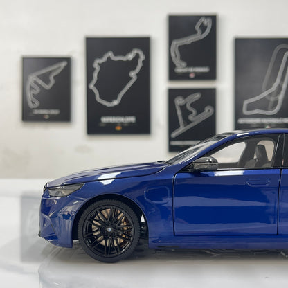 MINICHAMPS 1/18 BMW M5 2024 Metallic Blue 110023802