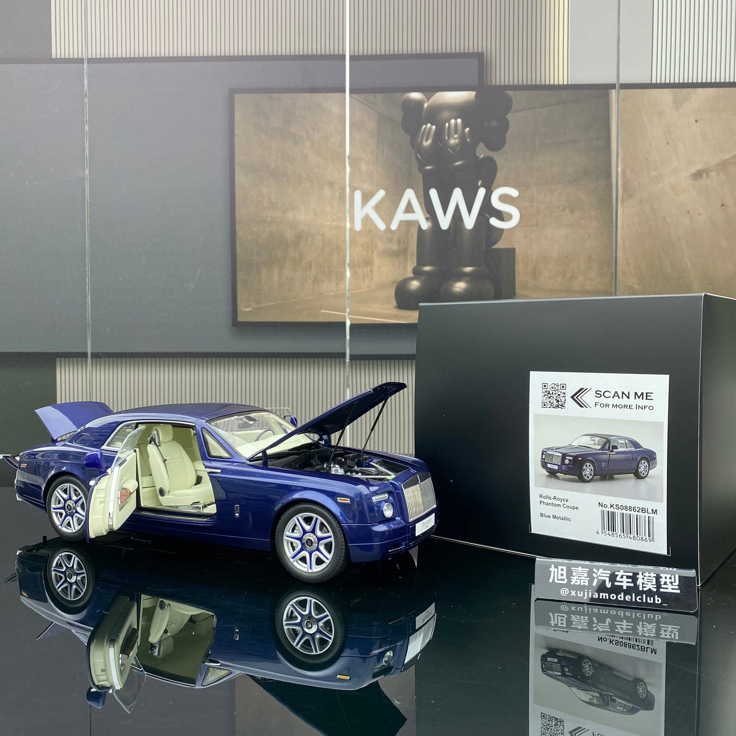 KYOSHO 1/18 Rolls-Royce Phantom alloy full car model Rolls-Royce static ornament