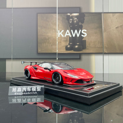 VIP 1/18 Ferrari F8 wide-body modified version simulation car model ornament gift