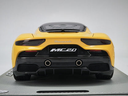 BBR 1/18 Maserati MC20 Yellow Alloy Car Model