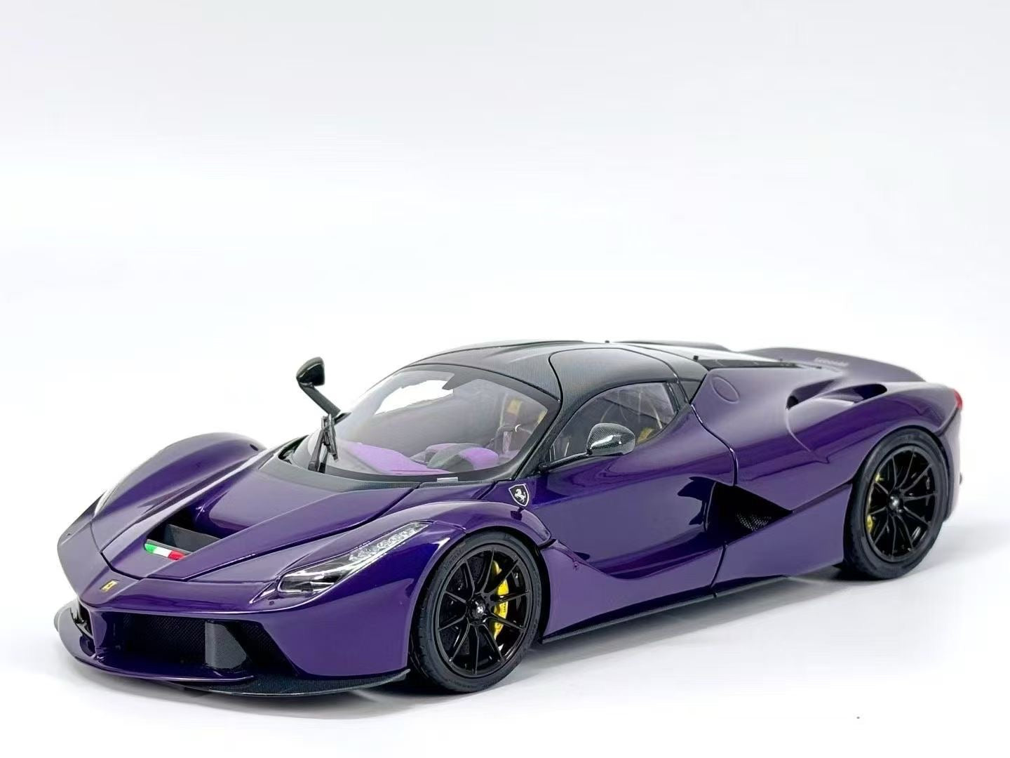 BBR 1/18 Ferrari LaFerrari Alloy Fully Open Purple Limited Edition Model Car