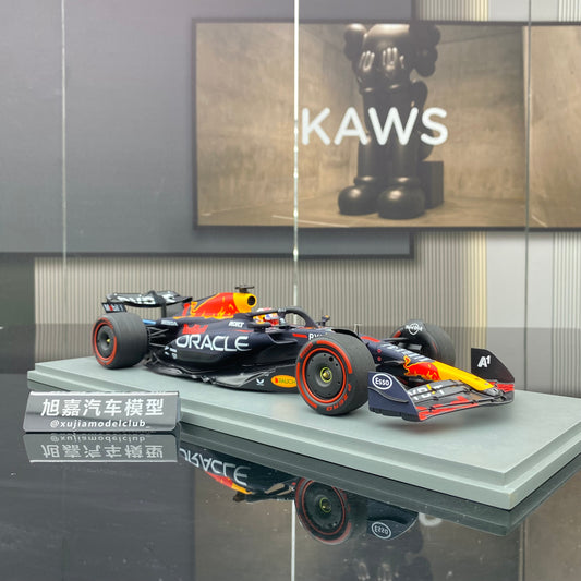 SPARK 1/18 Oracle F1 Team RB19 2023 British Grand Prix Victory No. 1 Verstappen Red Bull Limited Edition Simulation Car Model