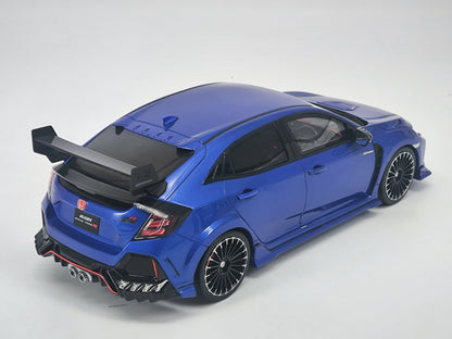OTTO 1/18 Honda Civic fk8 typer blue simulation car model ornaments