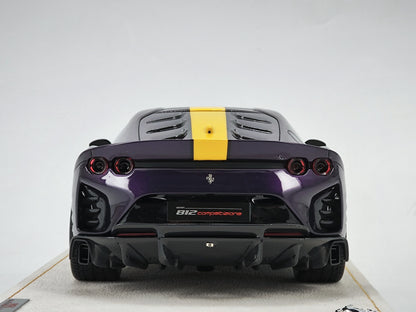 MR 1/18 Ferrari 812 Competizione Metallic Purple Limited Edition Model Car
