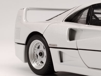 kyosho 1/18 Ferrari F40 Pearl White Alloy Full Open Car Model