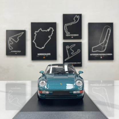 MINICHAMPS 1/18 Porsche 911 (993) Cabriolet – Metallic Green (155061132)