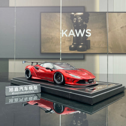 VIP 1/18 Ferrari F8 wide-body modified version simulation car model ornament gift