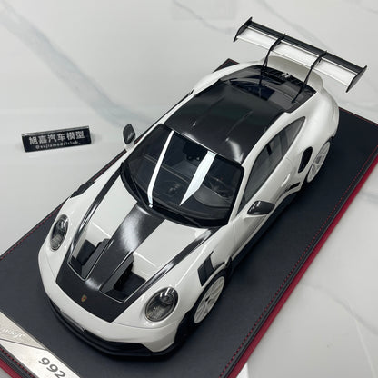 IVY 1/12 Porsche 992 GT3 RS White Wheels Limited Edition Model Car
