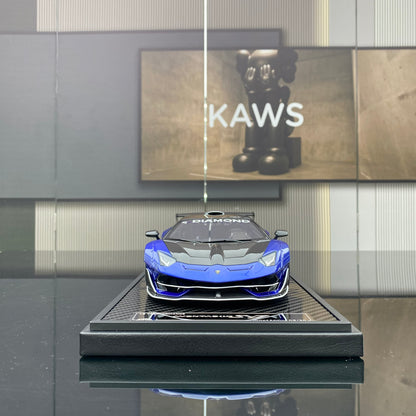 VIP 1/18 Lamborghini SVJ wide body modified car model ornament