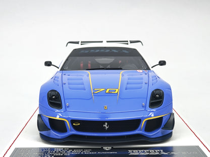 DG 1/18 Ferrari 599 XX EVO #70 Blue Simulation Car Model