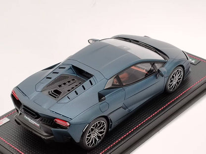 MR 1/18 Lamborghini New Calf Temerario Marinus Blue Resin Model LAMBO062B