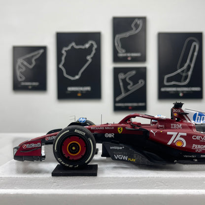 BBR 1:18 Ferrari SF25 F1 Car — Monaco GP 2nd Place (#16) — P18267C16
