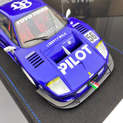 INNO 1/18 Ferrari LBWK F40 White Tokyo Auto Salon 2024 simulation car model ornaments