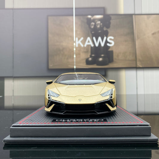 MR 1/18 Lamborghini Huracan LP640-2 Tecnica Sunburst Gold Limited Edition Car Model