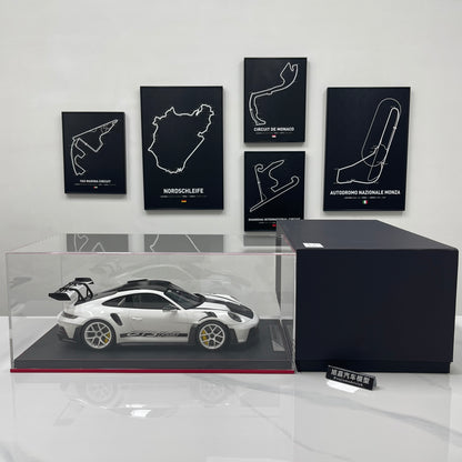 IVY 1/12 Porsche 992 GT3 RS White Wheels Limited Edition Model Car